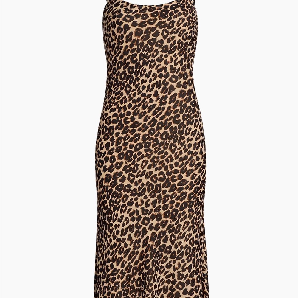 Reformation Leopard Print Midi Dress